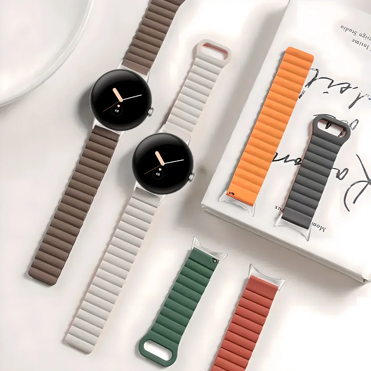 Magnetic Loop Silicone Sport Strap for Pixel Watch Accessories