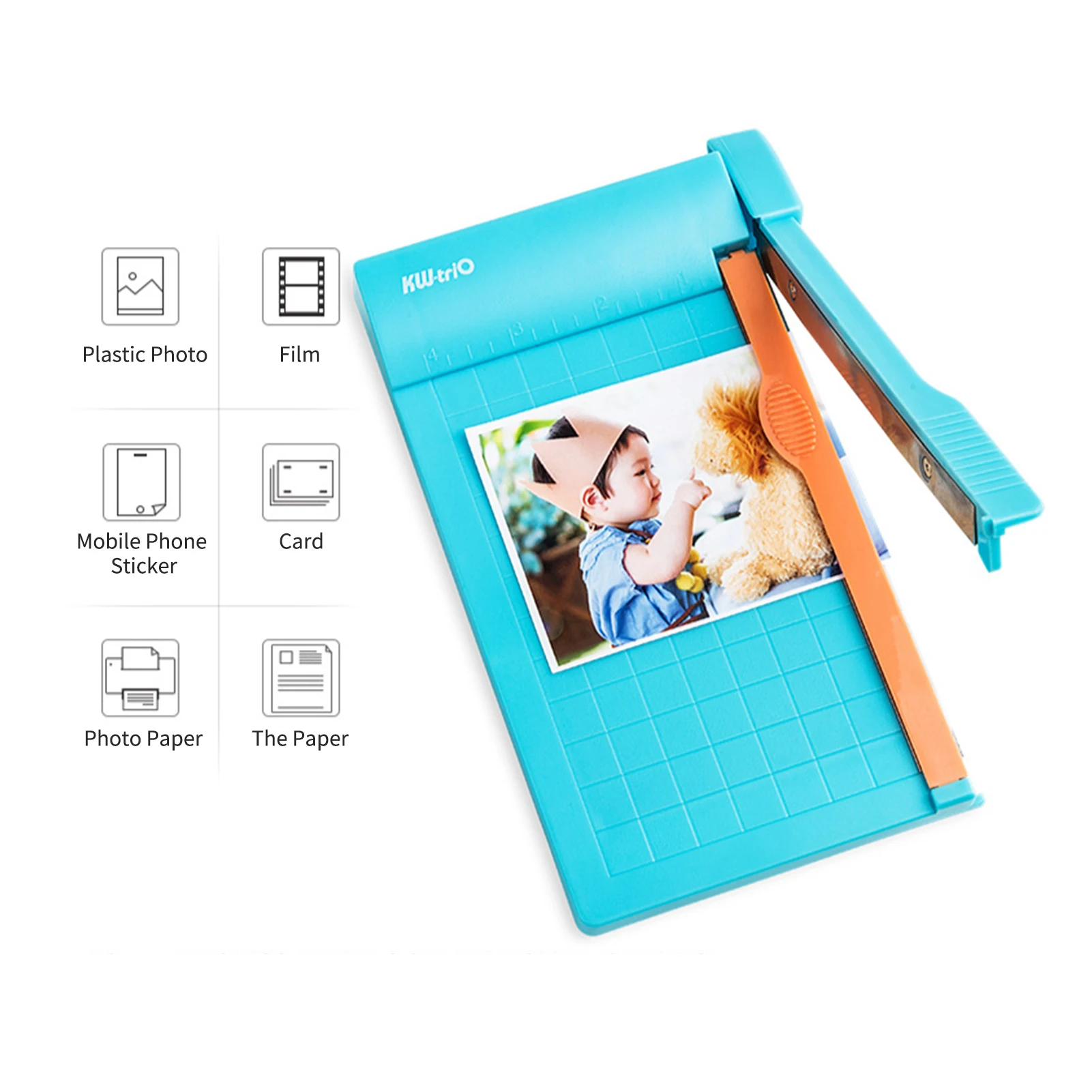 【New】A5 Paper Trimmer 4x6in Panel Size Portable Desktop Manual Photo Paper Cutter for Craft Cards Scrapbooking Home School Offic