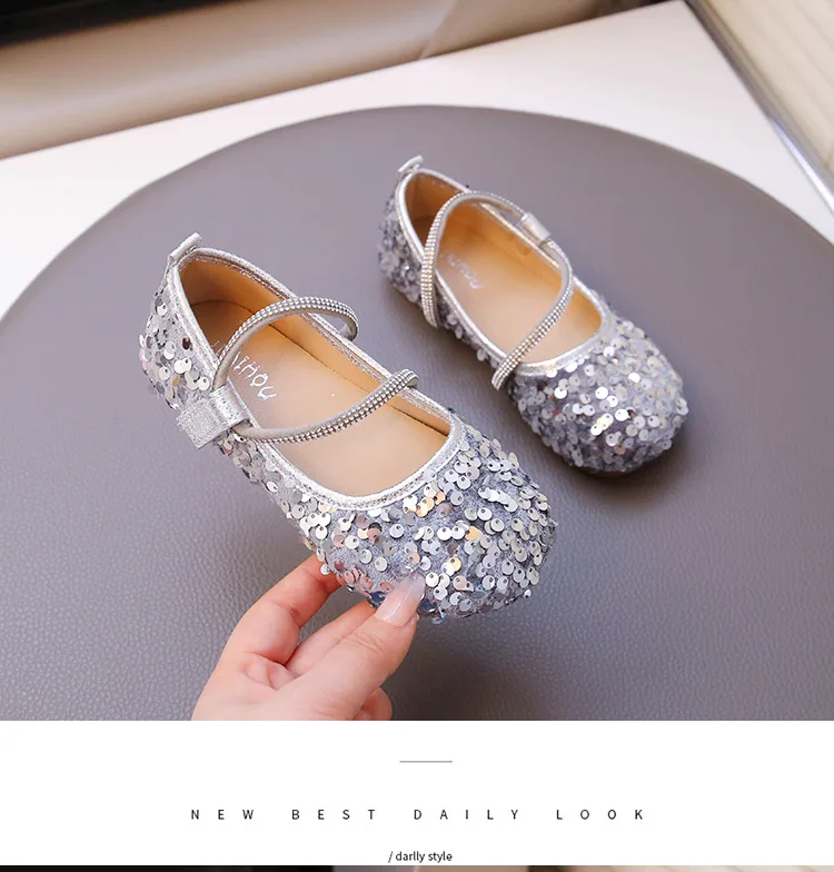 2023 frühjahr Neue Kinder Schuhe Mädchen Prinzessin Schuhe Glitter Kinder Baby Tanz Schuhe Casual Kleinkind Mädchen Sandalen – Detail 16