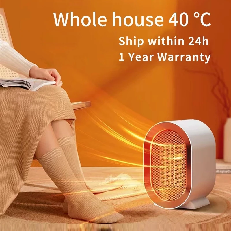 1200W Portable Electric Heater Mini Desktop Fan Heater PTC Ceramic Heating Warm Air Blower Winter Home Office Warmer Machine