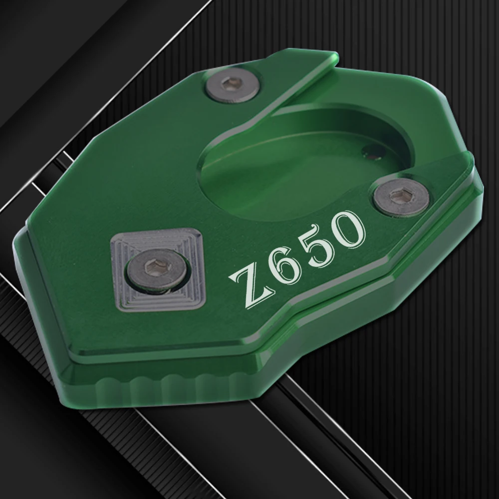 

Для Kawasaki Z650 2017-2022(. Z 650 2019 2020 2021 CNC Выдвижная ножка для мотоцикла, боковая подставка, удлинитель, опорная пластина