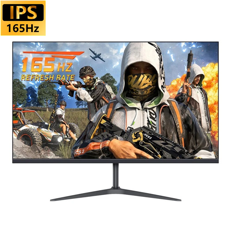 Fyhxele Monitor Da 27 Pollici Fhd Ips Flat Gaming Display 165Hz 1Ms Supporto Di Risposta Adaptive-Sync Free-Sync 100% Srgb Con Hdmi Dp Usb