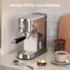 Espresso Machine 20 Bar with Auto Milk Frother, Professional Espresso Maker with Adjustable Shot Volume, Compact Cappuccino 5