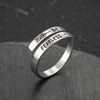 Personality I AM ENOUGH Rings Gold Silver Color Laser Engrave FAITH BLESSED HOPE LOVE Stainless Steel Jewelry For Women 4