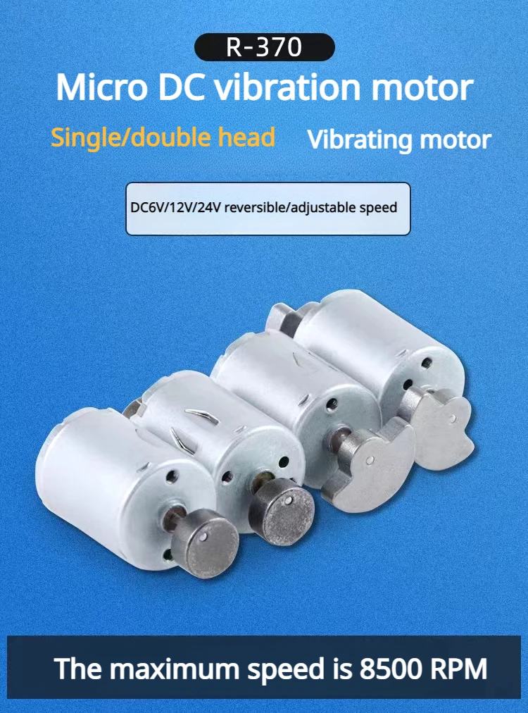 DC 6V 9V 12V 1000 RPM Micro RS-385 Motore Vibratore Forte Vibrazione - Foto 8