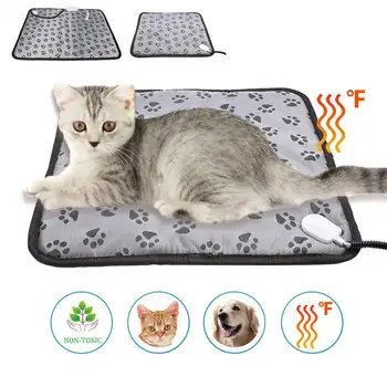 Pet Electric Blanket Winter Warming Pad Cat Dog Heated Nest Waterproof Warmer Power-Off Protection Bite-Resistant Heated Mat 1