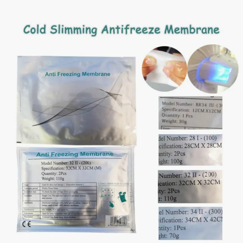 

Anti Freezeing Membrane For Fat Machine Lot Anti Freeze Paper Film 0.07G Bag 110G Cooling Therapy Pad