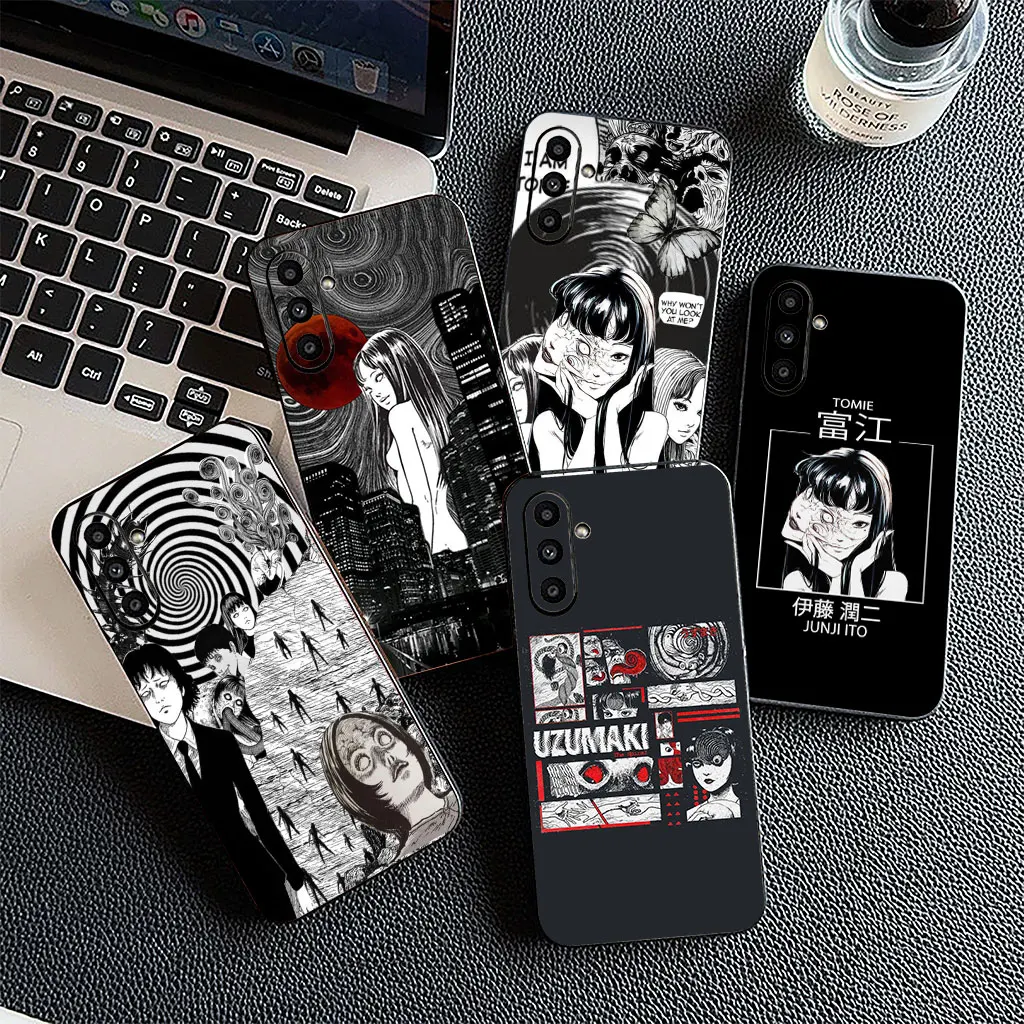 Junji Ito Collection Flexible Phone Cover - Artistic Design Protective Case