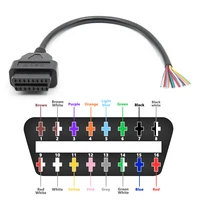10/30cm 16pin Female to Male DIY OBD 2 OBD2 Auto Extension Cable Automotive Car Diagnostic auto Tool Scanner OBDII Connector - Image 3