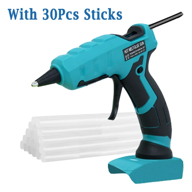 50W Electric Hot Melt Glue Gun Cordless for Makita 18V Battery Antiscald Nozzle DIY Welding Hot