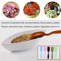 5Pcs Mini Garden Scoop Multi-function Succulents Soil Plastic Shovel Spoons Tool Mini Garden Scoop Multi-function Succulents 1