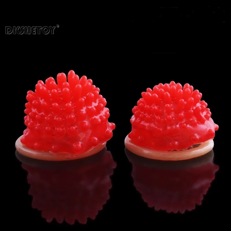 long lasting Condoms with tendrils reusable delay ejaculation Ribbed Dotted Spike condoms for g spot sleeve sex shop Random