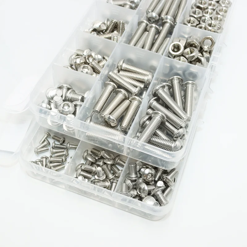 Round Pan Head Hexagon Socket Screw M2 M3 M4 M5 M6 A2 304 Stainless Steel Hex Mushroom Button Head Allen Bolt Nut for Motorcycle stainless steel screws,hexagon socket head cap screw