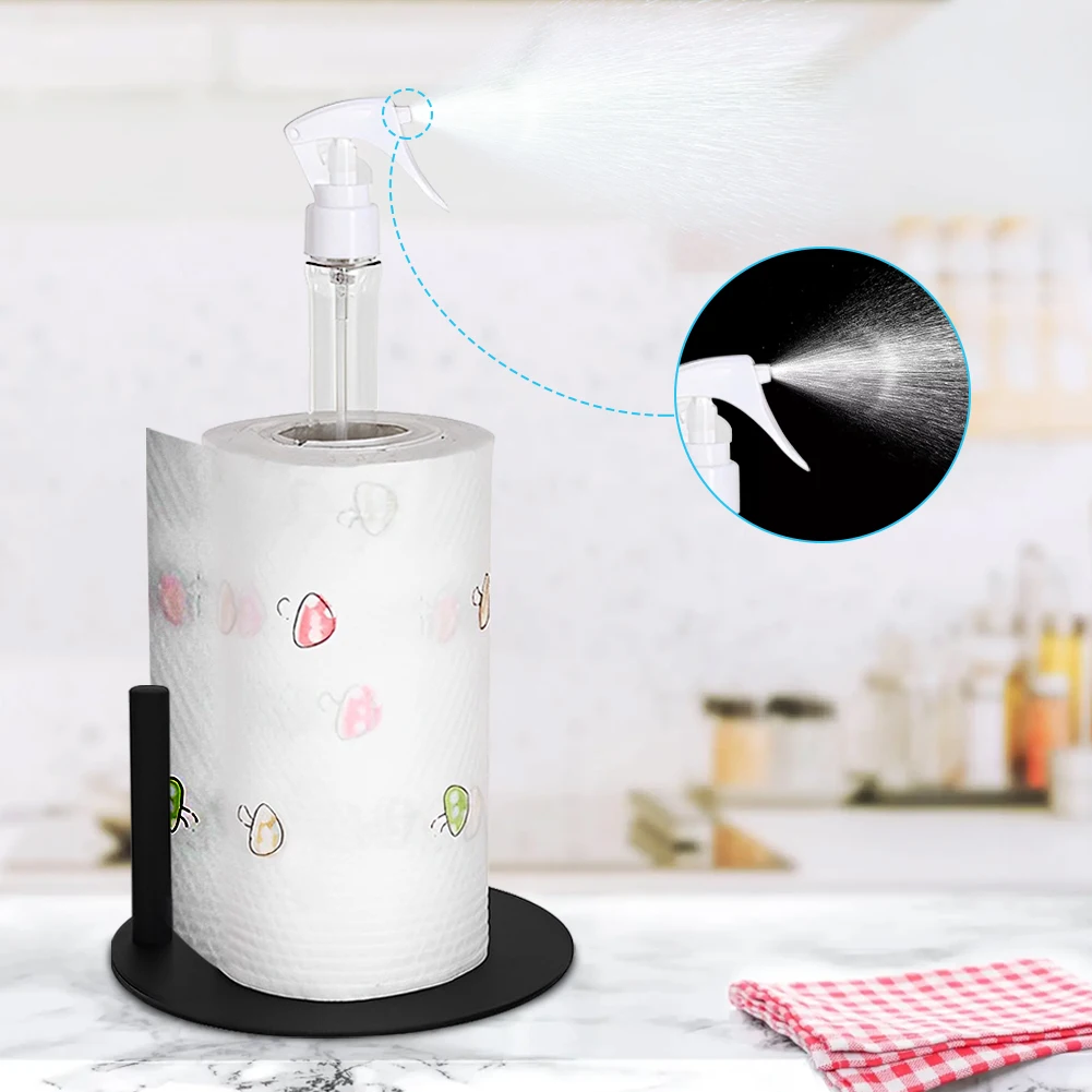 Paper Towel Holder with Spray Bottle