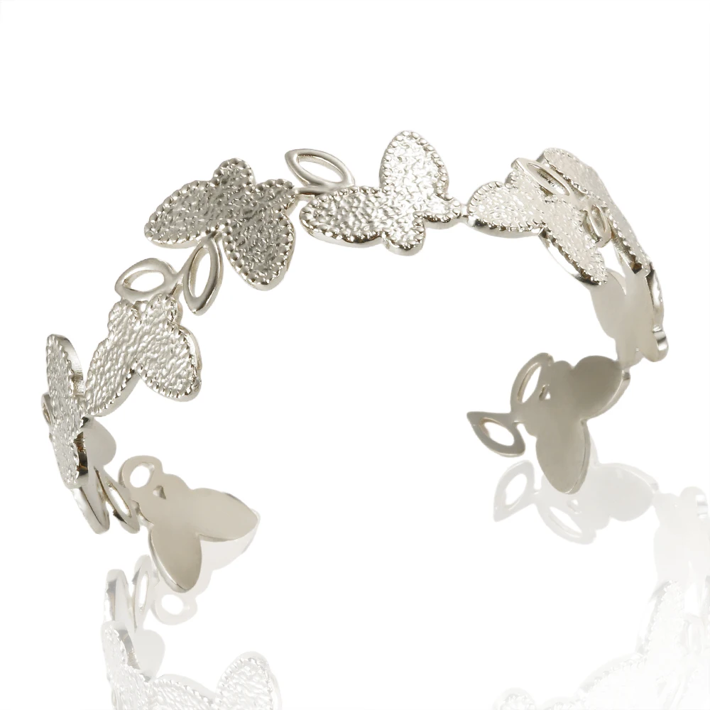 غير متناظرة أساور قابل للتعديل افتتاح أساور استانل...