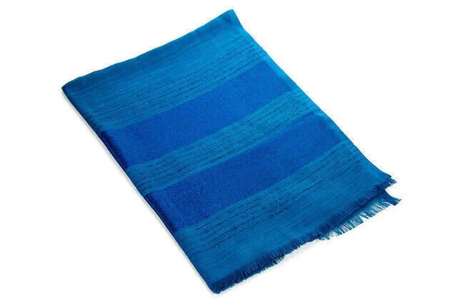 IQRAH Flaming Silvery Shawl-Blue