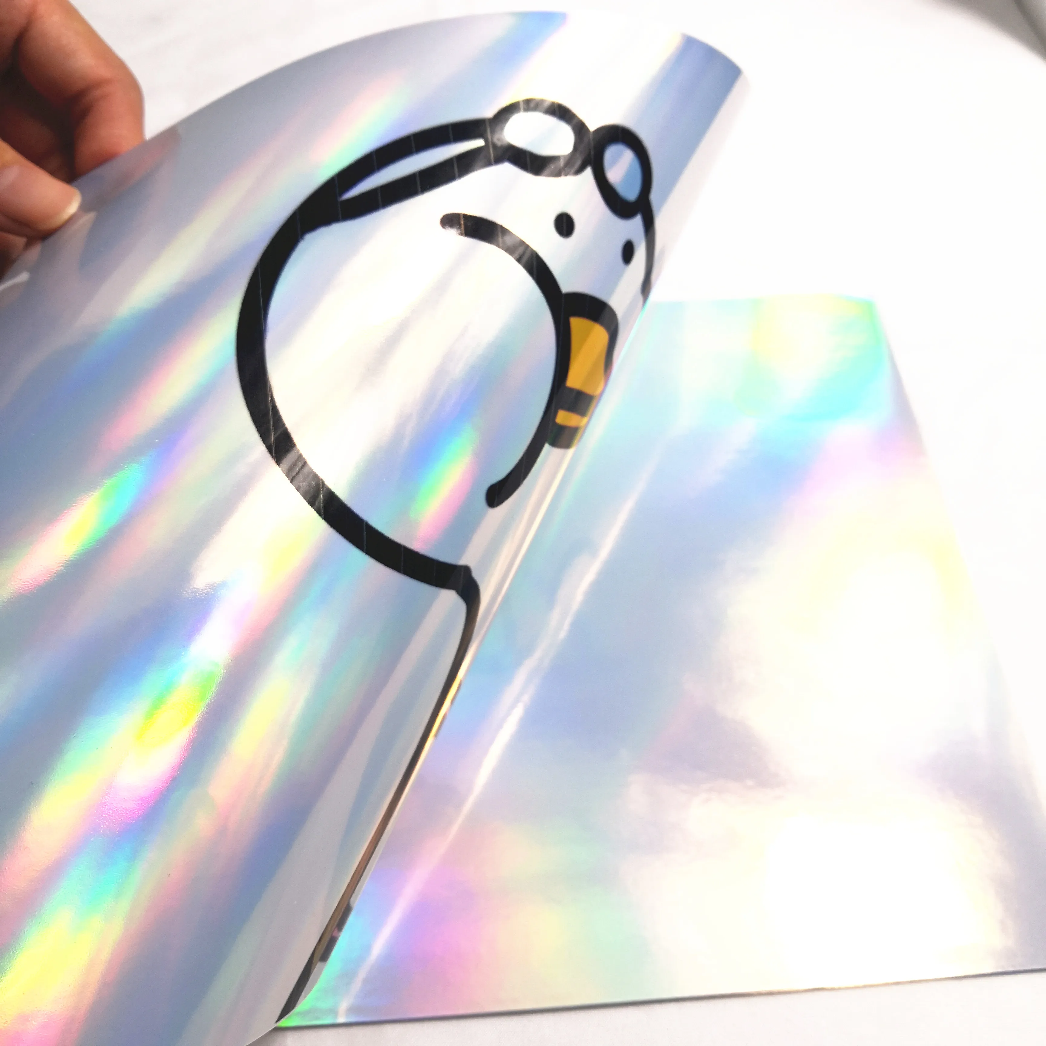 Custom Holographic self adhesive destructible paper for printing A4 hologram  anti-counterfeit sticker vinyl - AliExpress