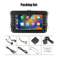 Lecteur d'autoradio Android 2 Din, limitation GPS, WiFi, Carplay pour VW, Volkswagen, Skoda, Octavia, Golf 5, 6, Touran, Passat Gods, Polo, Jetta 7