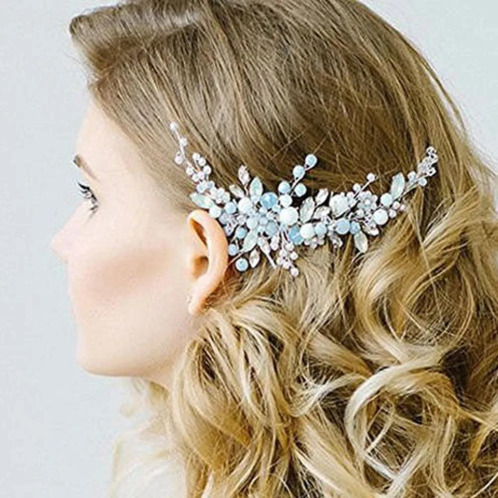 Beautiful Bridal Headband Wedding Dress Hair Accessories Elegant Women Crystal Pearl Jewelry Bride Headdress Ornaments