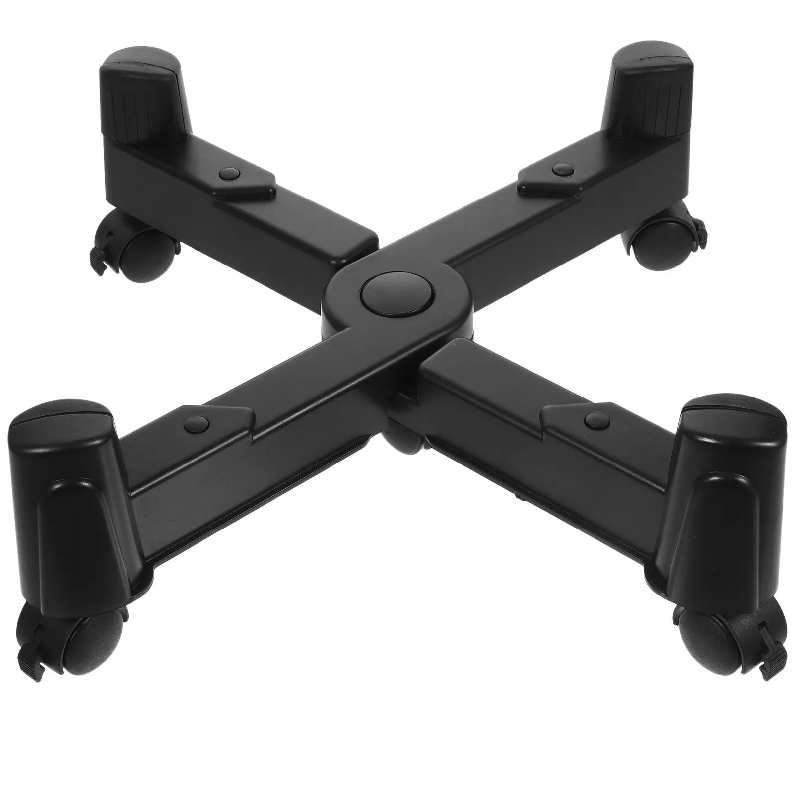 컴퓨터 타워 스탠드(바퀴 포함) 이동식 PC 홀더(데스크탑 CPU 보관 브래킷) 홈 오피스 데스크 정리함 플라스틱 호스트