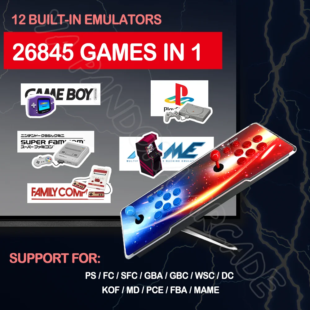 Pandora-レトロアーケードゲームコンソール,60sボックス,28645