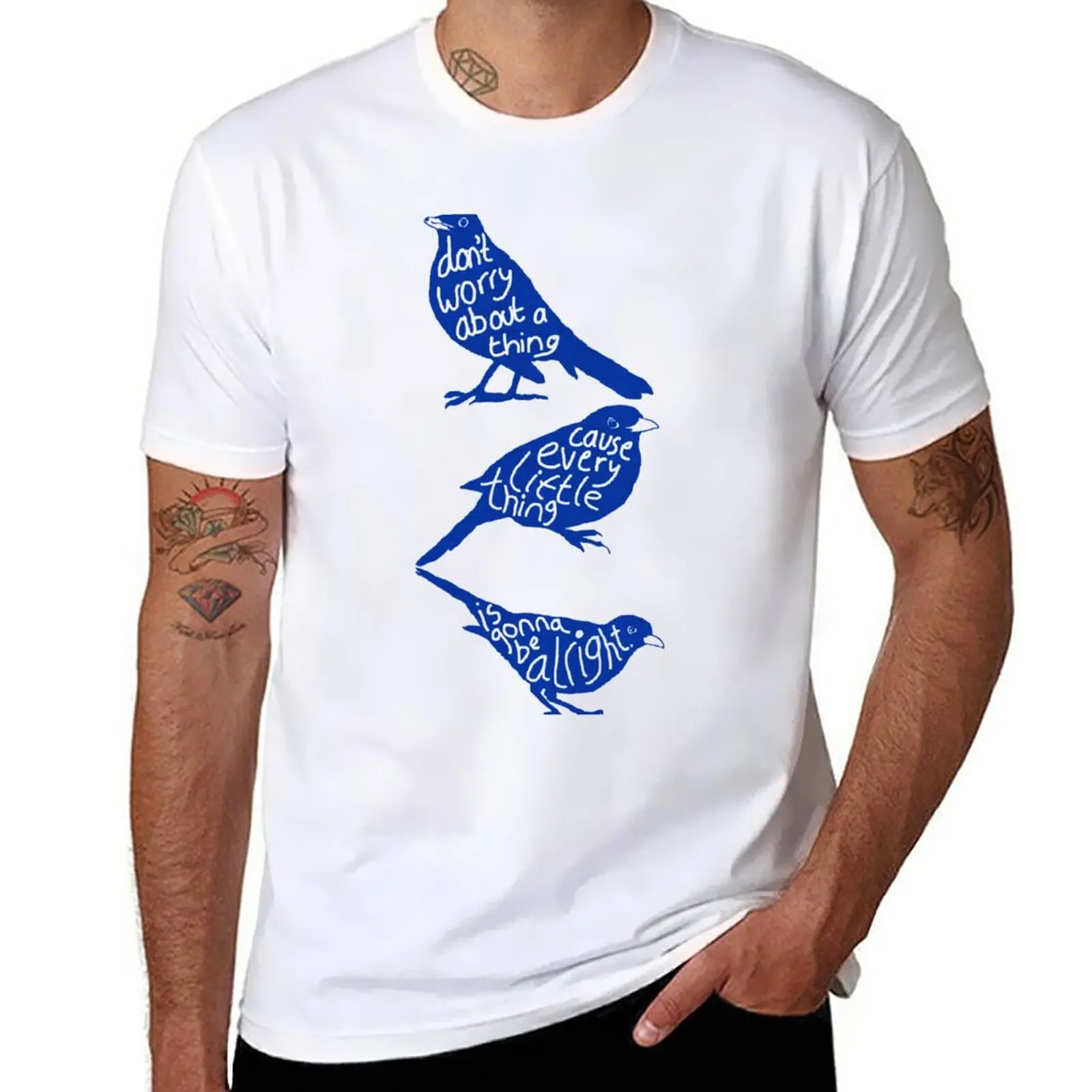 

three lil birds. T-Shirt cute clothes graphics for a boy men clothing