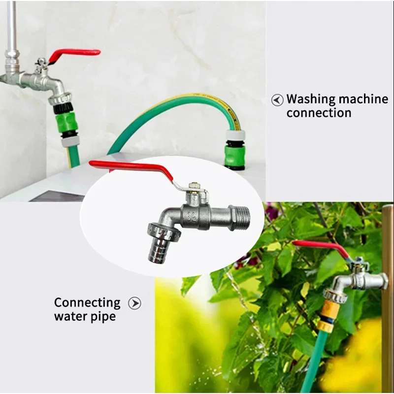 1PC Garden Irrigation Faucet, Water Tank Faucet, Single Outlet Valve, Outdoor Balcony Faucet Accessories, Garden Accessories