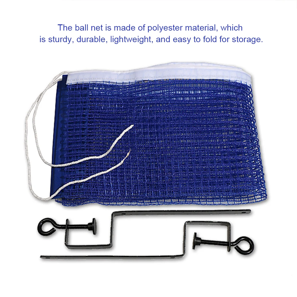 Table Tennis Net with Adjustable Rack Portable Replacement Net Practice Ping Pong Net Ping Pong Training Accessories