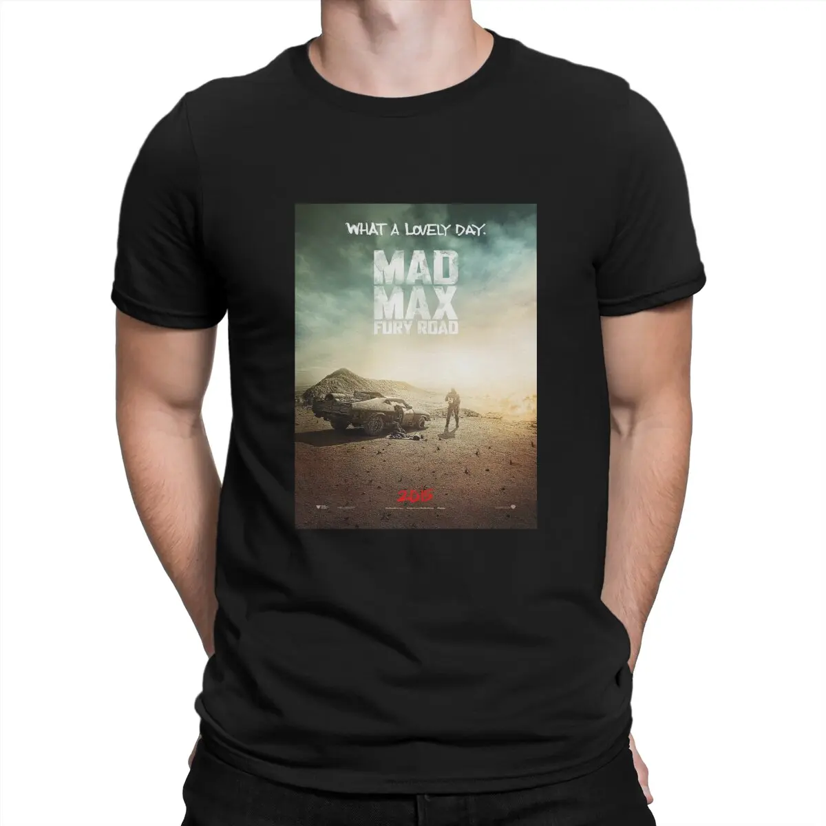 

Men Popular Action Movies T Shirt Mad Max 4 Pure Cotton Tops Hipster Short Sleeve Crew Neck Tee Shirt Original T-Shirt