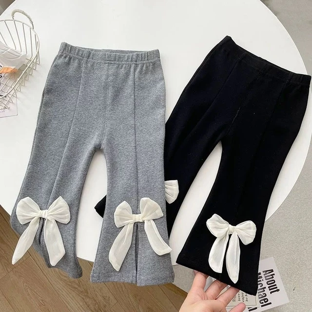 Kids Girls Flare Pants New Arrival Children Casual Cotton Leggings 2-8Years  Children Autumn Clothes Toddler Girl School Trousers - AliExpress