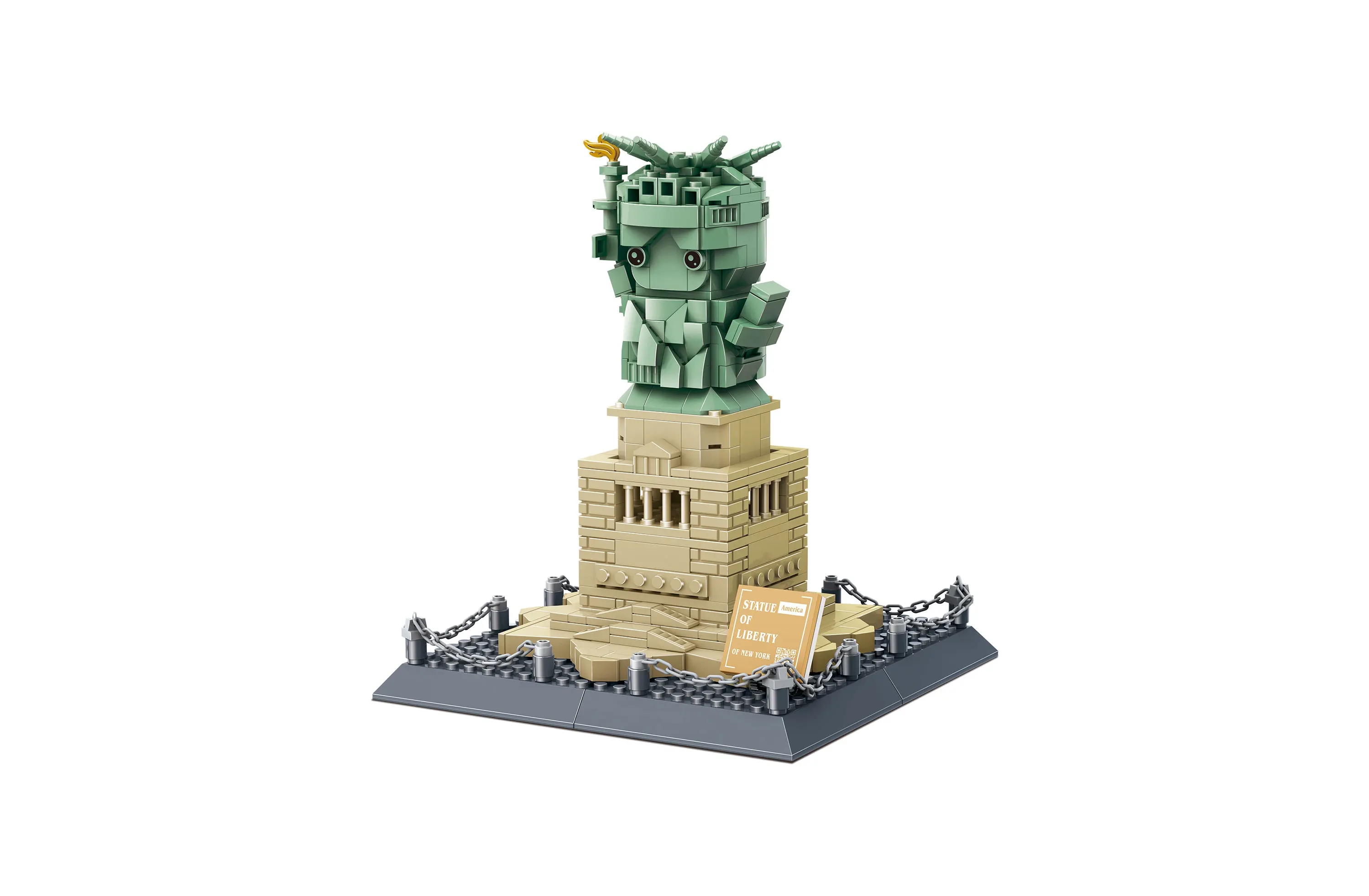 MOC 2022 Famous Statue of Liberty Base Building Blocks Set Monument  Statuette Tabletop Decoration Collection Bricks Toys Gifts - AliExpress