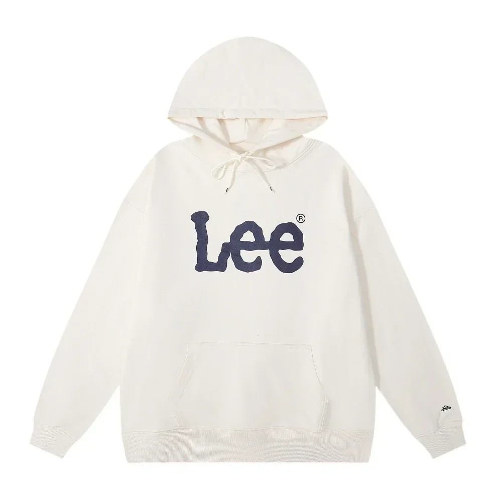 Lee Hooded Sweater High Version Print Women's Korean Ins Style Versatile Casual Men's Hoodie Loose Top Couple Unisex 4