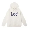 Lee Hooded Sweater High Version Print Women's Korean Ins Style Versatile Casual Men's Hoodie Loose Top Couple Unisex 4