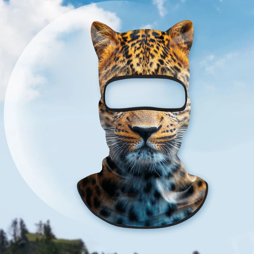 3D 동물 발라클라바 귀여운 동물 프린트 발라클라바 통기성 오토바이 헤드 커버 빠른 건조 스키 스노우보드 마스크 사이클링 헤드기어