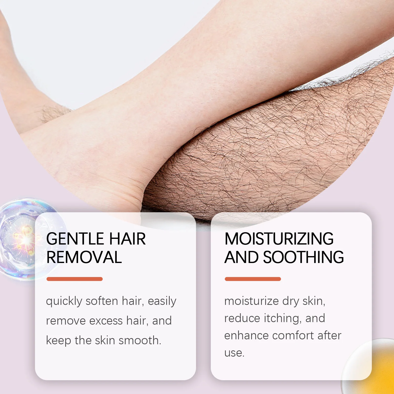 Body Hair Removal Cream for Men Armpit Arm Leg Hair Remover Painless Natural Non Irritating Mild Woman Intimate Depilatory Cream