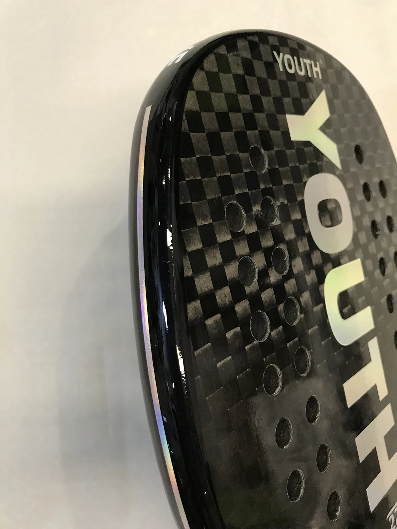 Youth 12k Shine Beach Tennis Racket Professional Design Padel Carbon Fiber Soft Eva