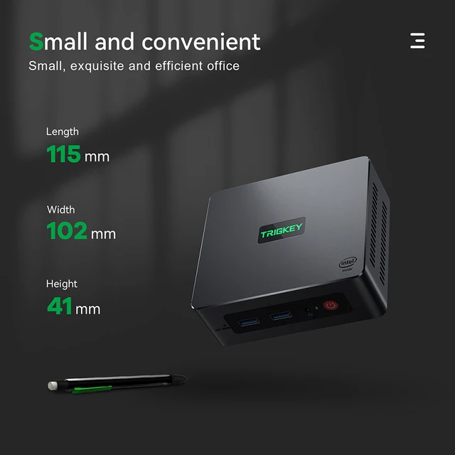 TRIGKEY Green G4 Mini PC Win11 Intel 11th Gen N100 with 16GB DDR4 