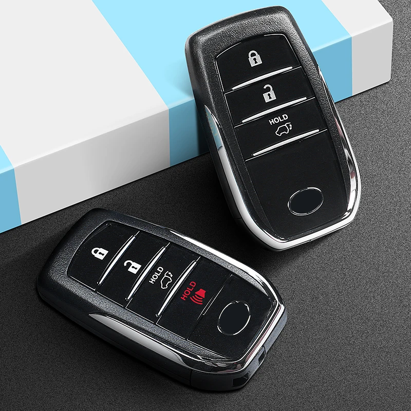 2008-for Toyota Land Cruiser 200 Prado 150 LC200 LC150 remote control key shell upgrade 2/3/4 button accessories key case key case,car key shell