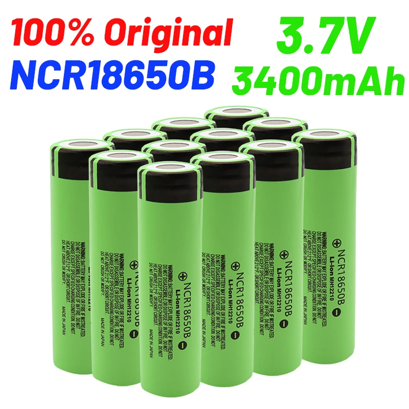 batterie litio 18650 3.7V 3400mah Lithium Rechargeable Battery For