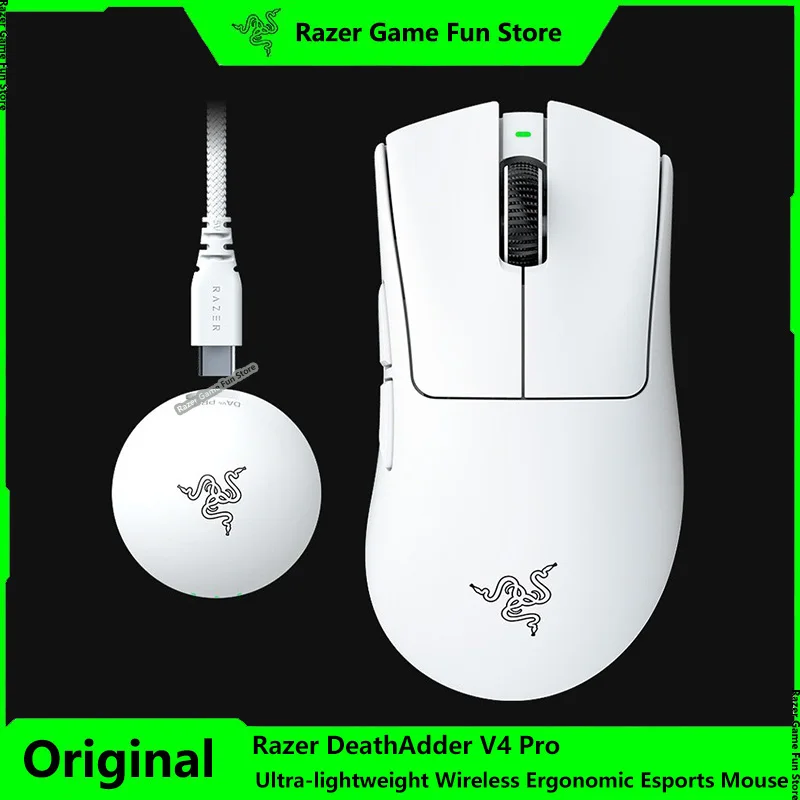 Razer DeathAdder V4 Pro Wireless Gaming Mouse 57g Lightweight
