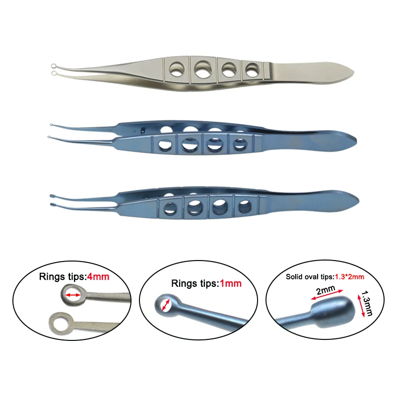 AutoclavablePeroneLASIKForcepswithHoleOphthalmicForcepsTweezers