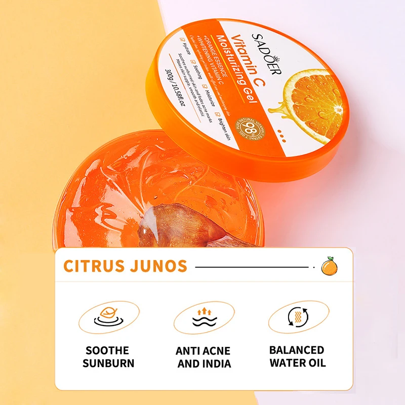 SADOER Vitamin C Moisturizing Aloe Vera Gel Facial Creams Skin Rejuvenating Nourishing Hydrating Face Cream Skin Care Products