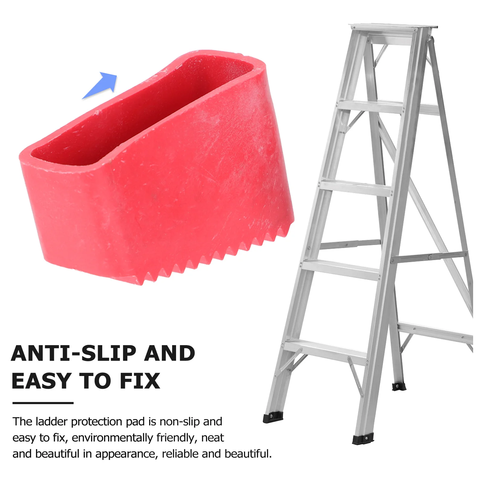 Anti Skid Ladder Feet Protector Rubber Pads Foldable Covers Stair Treads Construction Tools Ladder Accessories 4 Pcs