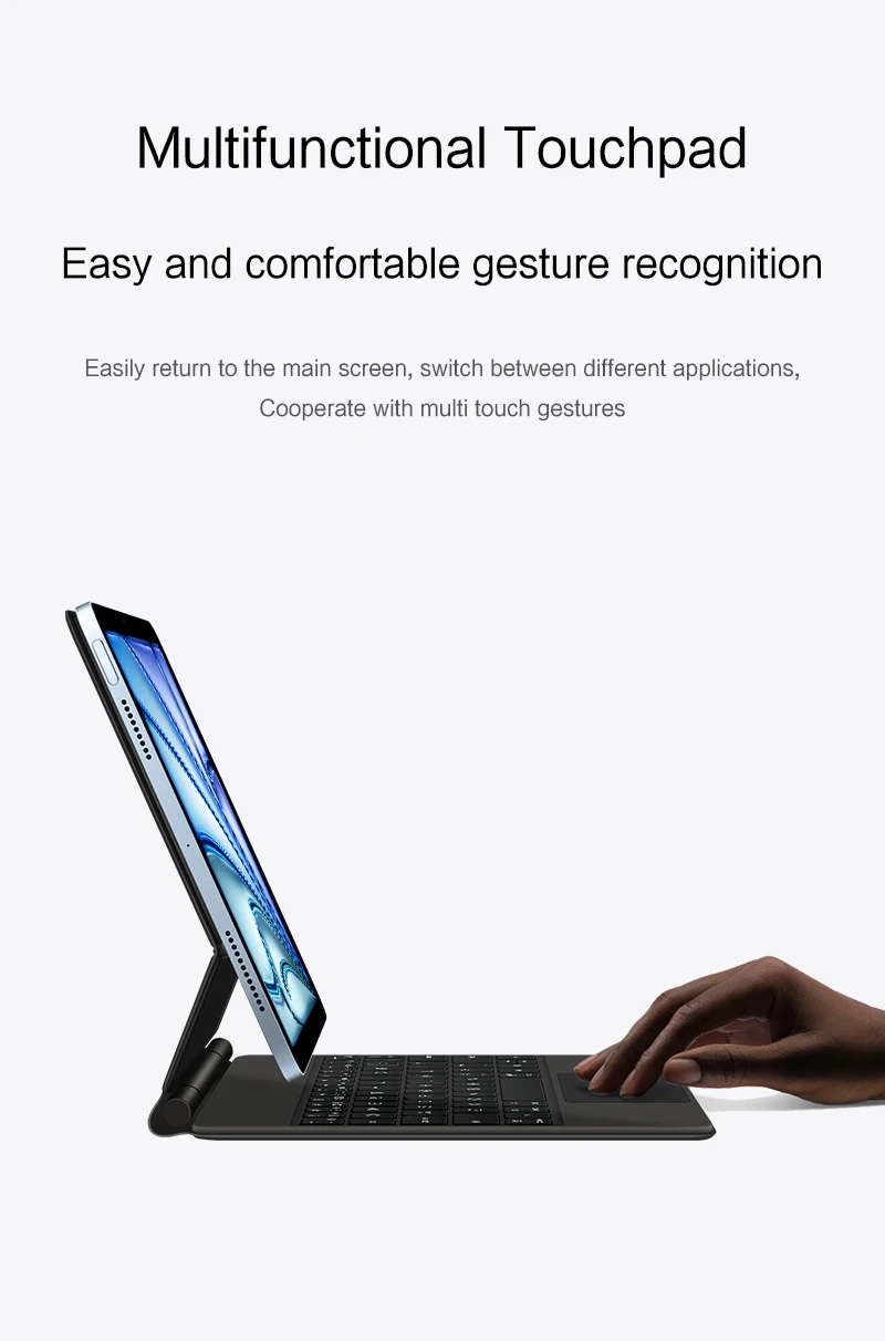 Folio Magic Keyboard For iPad Air 11 Air 6th Gen M2 11" Case Portuguese Spanish French Korean Arabic German Smart Keyboard