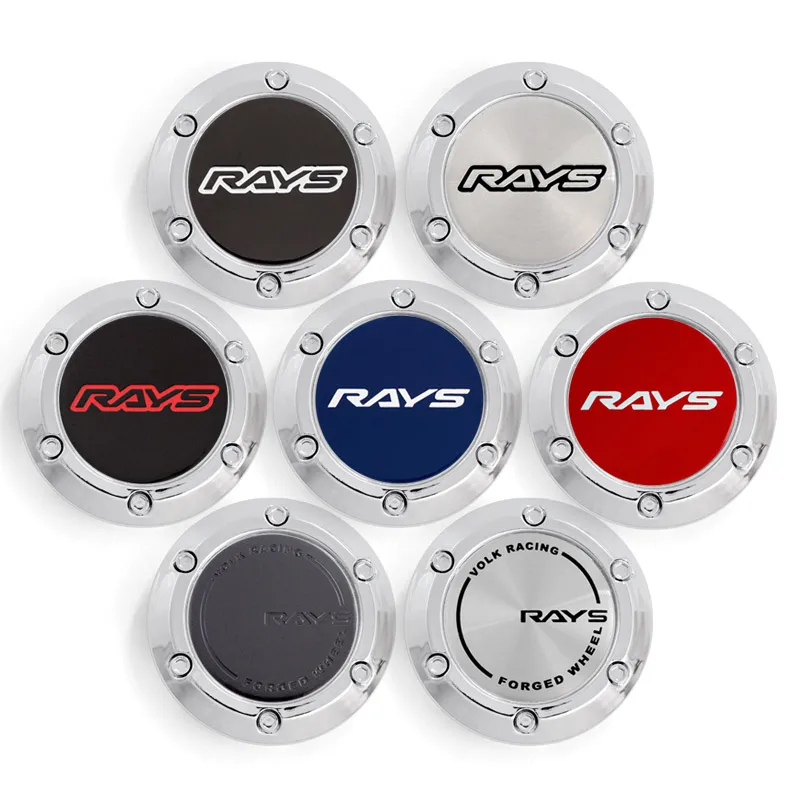 4pcs/lot 66mm Car Wheel Center Caps For Rays Wheel Emblem Logo Car