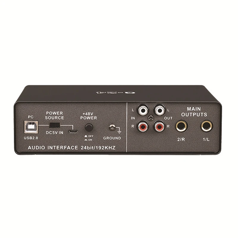 TEYUN Q-24 USB Recording Sound Card Audio Mixer 4-Channel 24Bit/192Khz Sampling Rate Arranger K Song Live Recording Sound Card