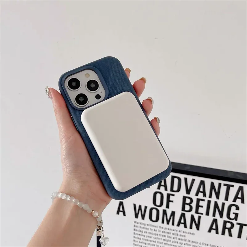 Flannel MagSafe Matte Wireless Charging Phone Case with Microfiber Pattern Protective Shell