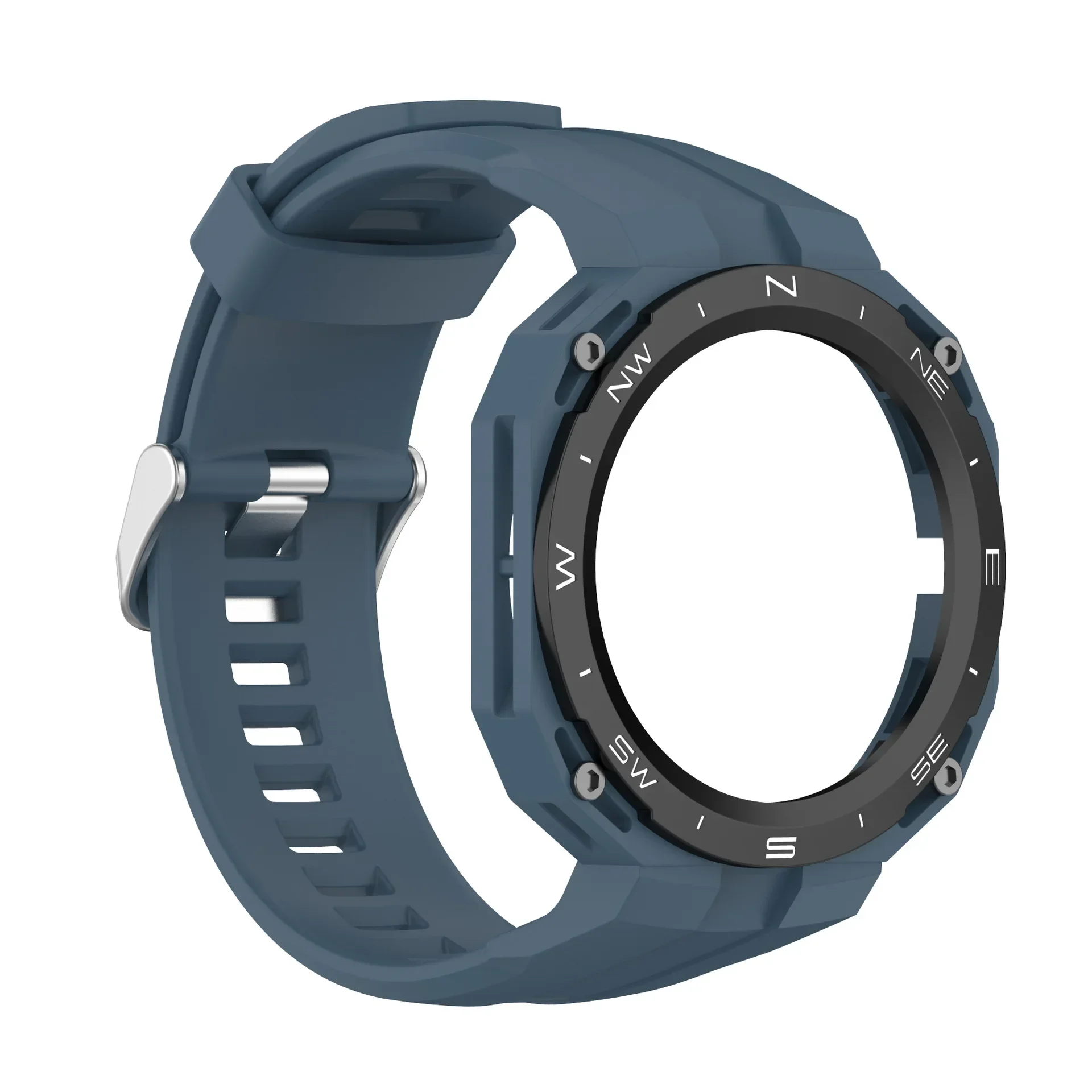 Stylish Silicone Compass Design Case with Strap for Huawei Watch GT Cyber – Premium Replacement Accessory Kit