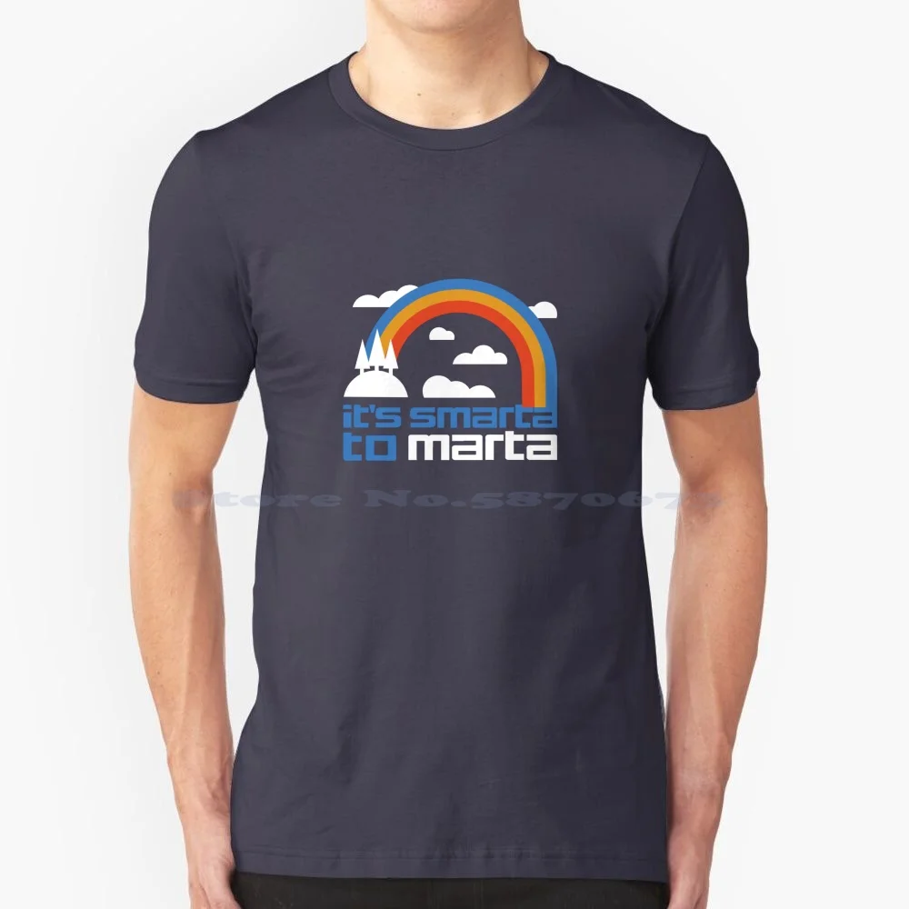 ¡Es Smarta para Marta! Camiseta alternante 100% algodón, camiseta Smarta, atlantana, ecológica, tren de la tierra mundial, ciudad, transporte público urbano