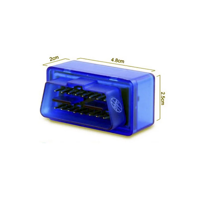 Фото Мини Bluetooth ELM327 V2.1 V1.5 Автомобильный сканер OBD считыватель кодов инструмент для диагностики автомобиля Super ELM 327 для протоколов OBDII Android №3